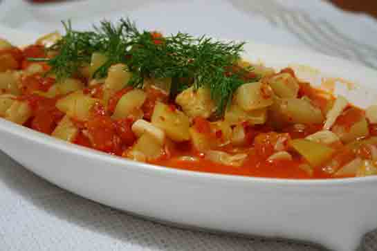 Domatesli Kabak Yemeği Tarifi ve Malzemeleri